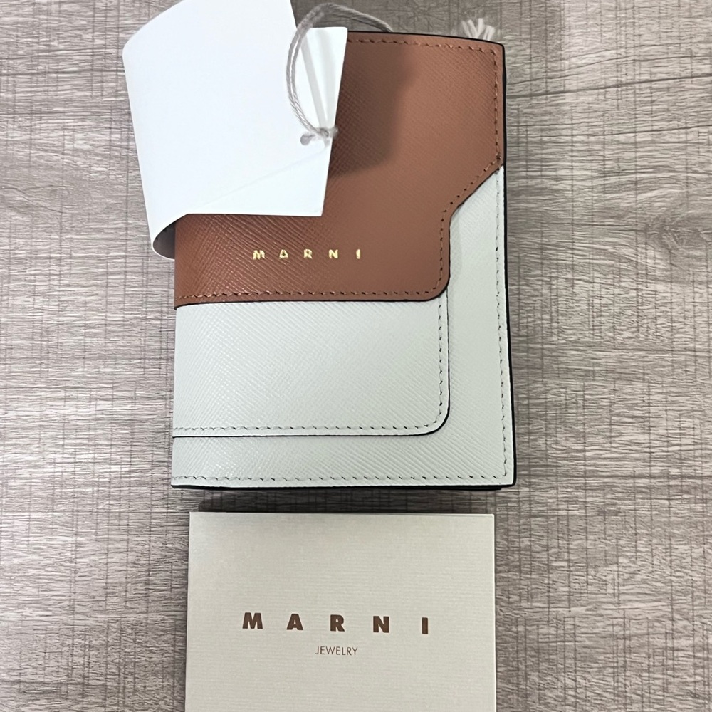 Marni saffiano leather bi-fold wallet